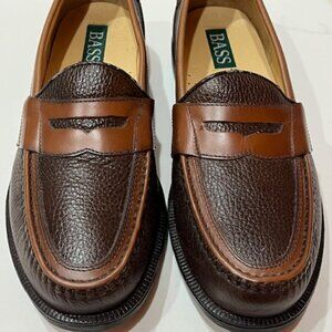 COPY - Bass Dipietro Loafers Mens Size 10 Brown Nubuck Slip On Casual Shoes Lea…